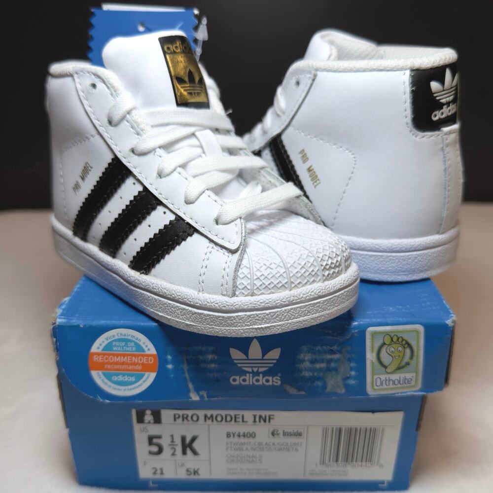 Adidas Pro Model INF – White/Black - BY4400 | 5.5 C/K